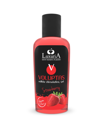 INTIMATELINE LUXURIA VOLUPTAS GEL MASAJE COMESTIBLE EFECTO CALOR FRESA 100 ML