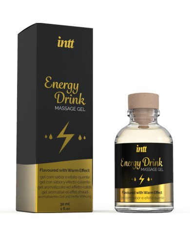 INTT MASSAGE ORAL SEX GEL DE MASAJE CON SABOR A BEBIDA ENERGETICA Y EFECTO CALOR