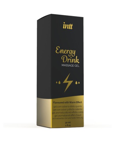 INTT MASSAGE ORAL SEX GEL DE MASAJE CON SABOR A BEBIDA ENERGETICA Y EFECTO CALOR