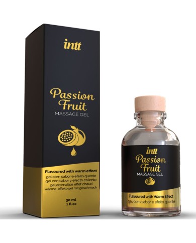 INTT MASSAGE ORAL SEX GEL DE MASAJE SABOR A FRUTA DE LA PASION EFECTO CALOR