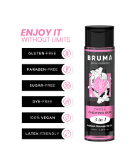 BRUMA ACEITE DE MASAJE PREMIUM EFECTO CALOR SABOR CHICLE 3 EN 1 100 ML