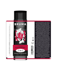 BRUMA ACEITE DE MASAJE PREMIUM EFECTO CALOR SABOR FRESA 3 EN 1 100 ML