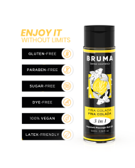 BRUMA ACEITE DE MASAJE PREMIUM EFECTO CALOR SABOR PINA COLADA 3 EN 1 100 ML