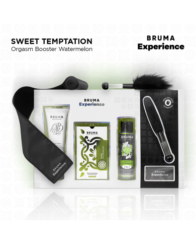 BRUMA XPERIENCE KIT TENTACION DULCE SANDIA CON POTENCIADOR DE ORGASMOS