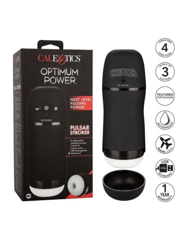 CALEXOTICS OPTIMUM POWER MASTURBADOR CON VIBRACION Y ONDAS ESTIMULADORAS CALEXOTICS OPTIMUM POWER MASTURBADOR CON VIBRACION Y ONDAS ESTIMULADORAS