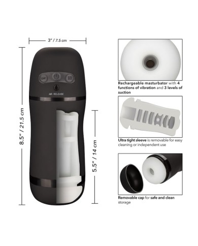 CALEXOTICS OPTIMUM POWER MASTURBADOR CON VIBRACION Y ONDAS ESTIMULADORAS CALEXOTICS OPTIMUM POWER MASTURBADOR CON VIBRACION Y ONDAS ESTIMULADORAS