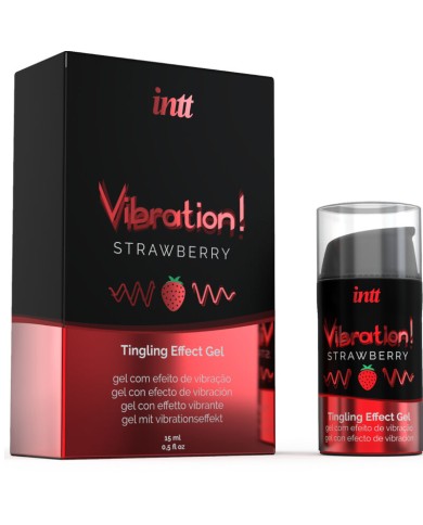 INTT POTENTE ESTIMULANTE INTIMO GEL VIBRADOR LIQUIDO FRESA 15 ML