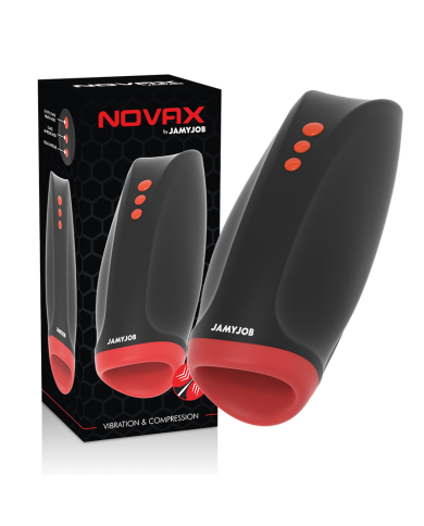 JAMYJOB NOVAX MASTURBADOR CON VIBRACION Y COMPRESION JAMYJOB NOVAX MASTURBADOR CON VIBRACION Y COMPRESION