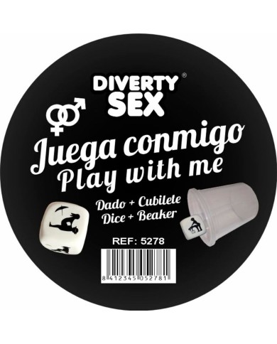 DIABLO PICANTE DADO DURO BLANCO POSTURAS HETERO CON CUBILETE