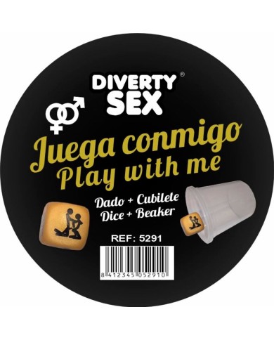 DIABLO PICANTE DADO DURO DORADO POSTURAS HETERO CON CUBILETE