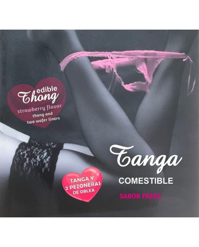 HOTFLOWERS TANGA NINA WAFER Y 2 PEZONES SABOR FRESA es pt es fr it 