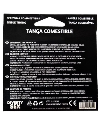 HOTFLOWERS TANGA NINA WAFER Y 2 PEZONES SABOR FRESA es pt es fr it 