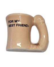 DIABLO PICANTE IMAN TAZA CERAMICA CON ASA DE PENE FOR MY BEST FRIEND