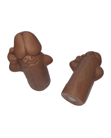 DIABLO PICANTE SILBATO CON FORMA DE PENE COLOR MULATO