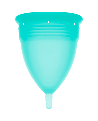 STERCUP COPA MENSTRUAL FDA SILICONA AQUAMARINA TALLA L