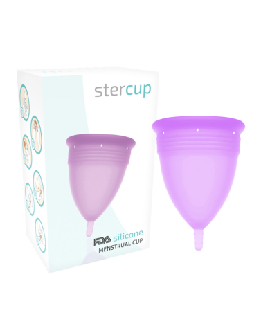 STERCUP COPA MENSTRUAL FDA SILICONA LILA TALLA L