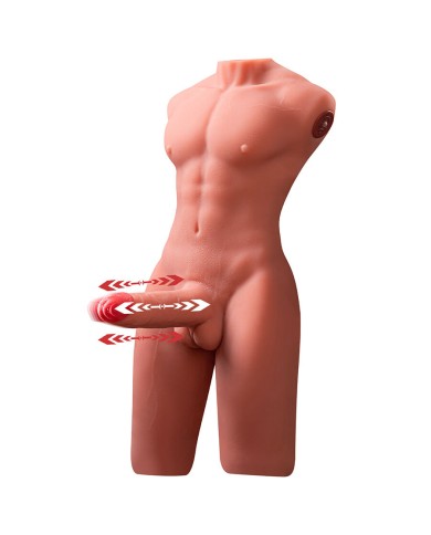 XISE JASON HALF BODY TORSO REALISTICO MASCULINO CON THRUSTING Y VIBRACION 55 CM XISE JASON HALF BODY TORSO REALISTICO MASCULINO CON THRUSTING Y VIBRACION 55 CM
