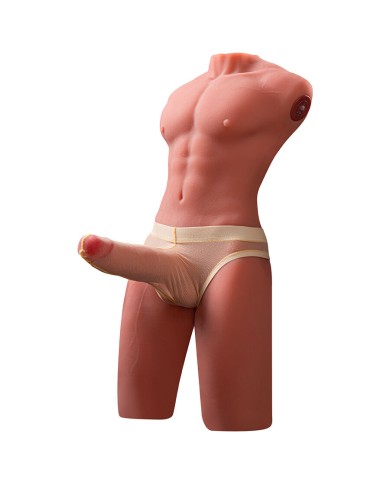 XISE JASON HALF BODY TORSO REALISTICO MASCULINO CON THRUSTING Y VIBRACION 55 CM XISE JASON HALF BODY TORSO REALISTICO MASCULINO CON THRUSTING Y VIBRACION 55 CM