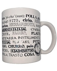 DIABLO PICANTE TAZA BLANCA DE SINONIMOS PENE 370 ML