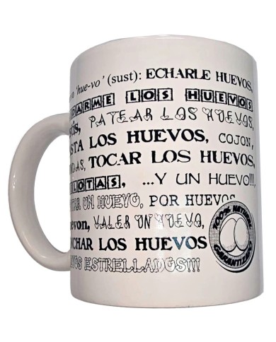 DIABLO PICANTE TAZA BLANCA DE SINONIMOS HUEVOS 370 ML