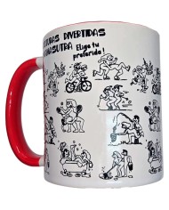 DIABLO PICANTE TAZA BLANCA POSTURAS KAMASUTRA ASA ROJA 370 ML