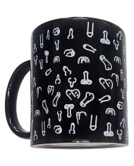 DIABLO PICANTE TAZA NEGRA PENES 370 ML