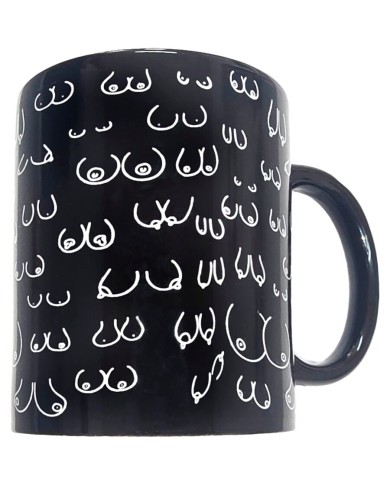 DIABLO PICANTE TAZA NEGRA TETAS 370 ML