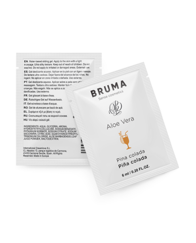BRUMA 6 ML GEL DESLIZANTE CON ALOE VERA SABOR A PINA COLADA