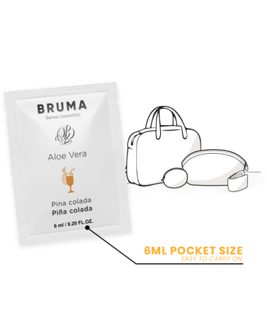 BRUMA 6 ML GEL DESLIZANTE CON ALOE VERA SABOR A PINA COLADA