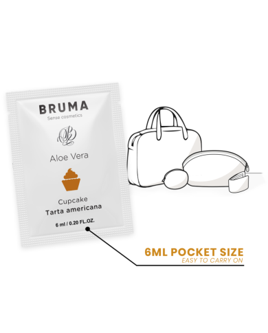 BRUMA 6 ML GEL DESLIZANTE CON ALOE VERA SABOR A TARTA AMERICANA