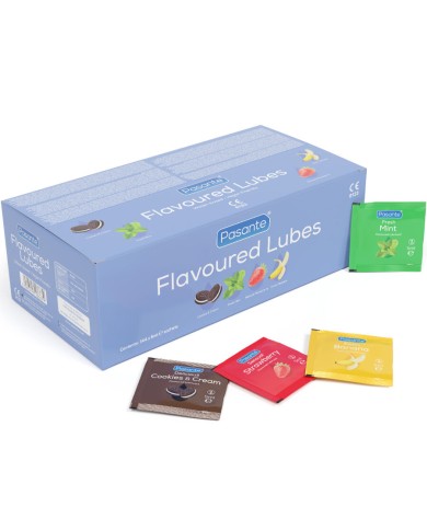 PASANTE LUBRICANTES SABORES CAJA 144 UNIDADES 5 ML