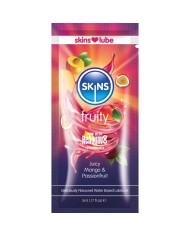 SKINS FRUITY LUBRICANTE BASE DE AGUA MANGO FRUTA PASION MONODOSIS 5 ML