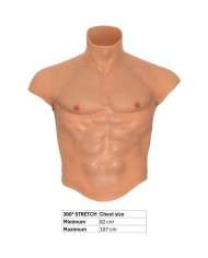 HIDDEN DESIRE ALTER EGO CAMISETA SILICONA TORSO MASCULINO CON ABDOMINALES NATURAL