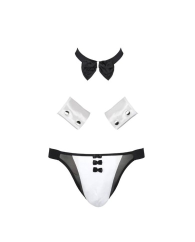 PASSION 036 SLIP ALFROJO NEGRO S M