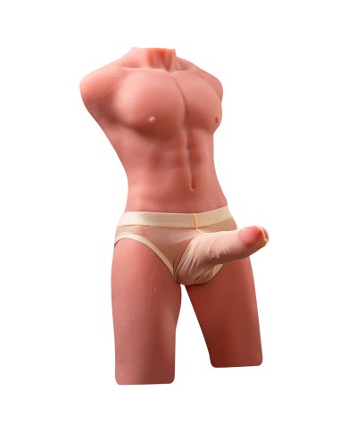 XISE JASON HALF BODY TORSO REALISTICO MASCULINO CON THRUSTING Y VIBRACION 55 CM XISE JASON HALF BODY TORSO REALISTICO MASCULINO CON THRUSTING Y VIBRACION 55 CM
