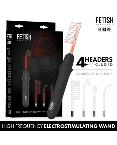 FETISH SUBMISSIVE VIBRADOR WAND ELECTROESTIMULACION ALTA FRECUENCIA