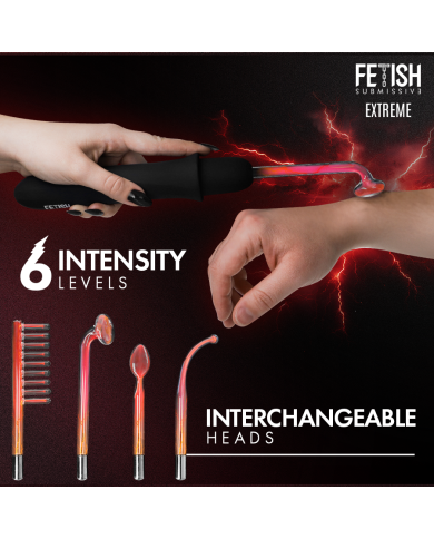 FETISH SUBMISSIVE VIBRADOR WAND ELECTROESTIMULACION ALTA FRECUENCIA