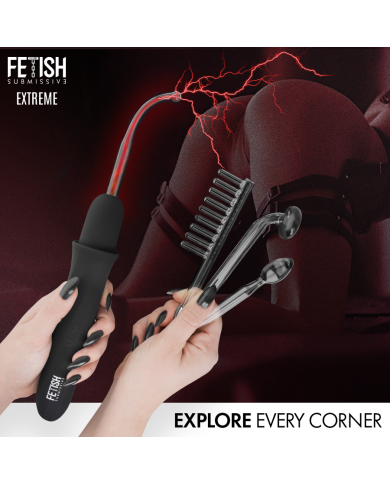 FETISH SUBMISSIVE VIBRADOR WAND ELECTROESTIMULACION ALTA FRECUENCIA