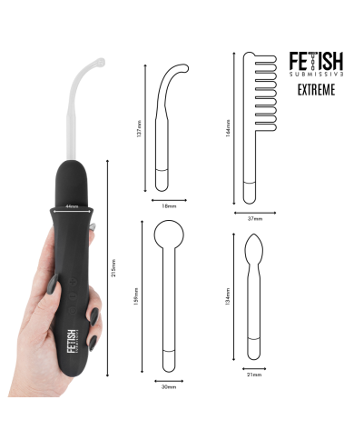 FETISH SUBMISSIVE VIBRADOR WAND ELECTROESTIMULACION ALTA FRECUENCIA