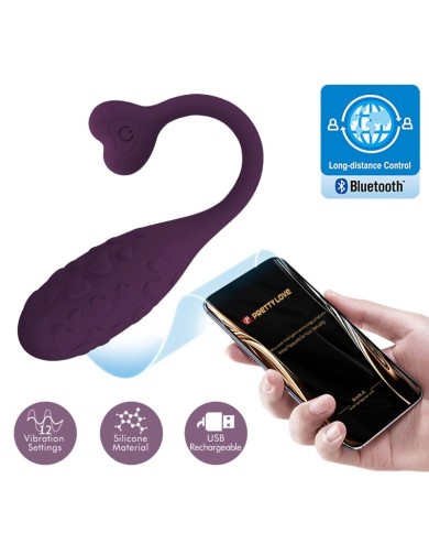 PRETTY LOVE FISHERMAN HUEVO VIBRADOR LILA CONTROLADO POR APP