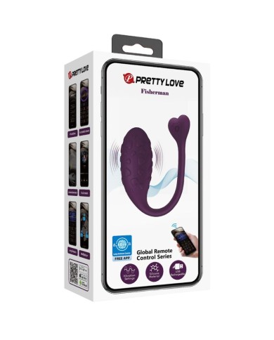 PRETTY LOVE FISHERMAN HUEVO VIBRADOR LILA CONTROLADO POR APP