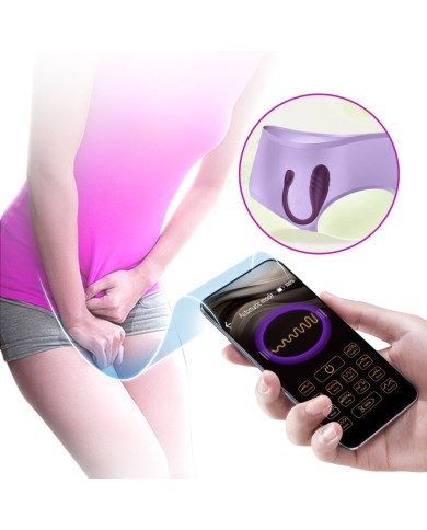 PRETTY LOVE LEVIATHAN VIBRADOR CONTROLADO POR APP MORADO