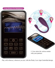 PRETTY LOVE LEVIATHAN VIBRADOR CONTROLADO POR APP MORADO