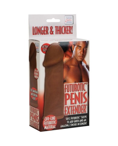 CALEXOTICS FUTUROTIC FUNDA EXTENSION PENE MARRON