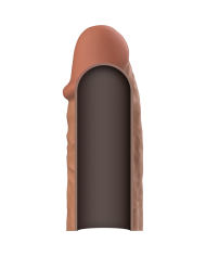 VIRILXL EXTENSION DE PENE LIQUID SILICONE V3 MARRON