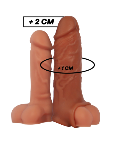 VIRILXL EXTENSION DE PENE LIQUID SILICONE V9 MARRON