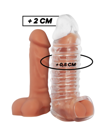VIRILXL EXTENSION Y FUNDA DE PENE V11 TRANSPARENTE