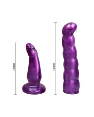BAILE ARNES ANAL Y VAGINAL FEMENINO LILA PUNTO G 17 CM