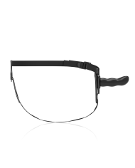 FETISH SUBMISSIVE HARNESS SILICONA NEGRO G SPOT 16 CM