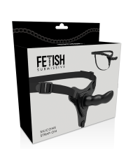 FETISH SUBMISSIVE HARNESS SILICONA NEGRO G SPOT 16 CM